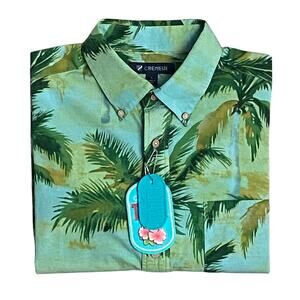Daniel Cremieux 38 Shirt Tahiti Collection Men's Large Button-Down Tropical NEW
